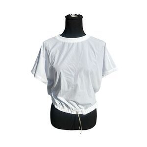 Travis Mathew Women's Silver Spray Tech Woven Top White NWT XL golf tennis